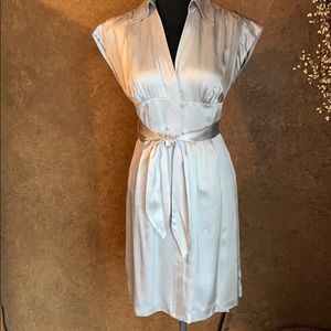 Silver Silk Dress